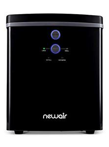 lot 53372 image: NewAir Black Portable Ice Maker  First Batch In Under 10 Minutes And 33 lb Daily  2 Ice Size Bullets Daily, Perfect Machine For Kitchen Countertops, and RV NIM033BK00