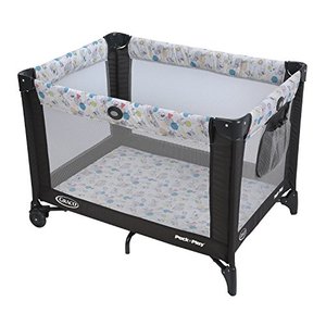 lot 53379 image: Graco Pack n Play Playard with Automatic Folding Feet, Carnival   (FACTORY SEALED)