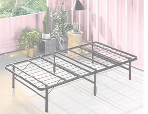 lot 65894 image: ZINUS SmartBase Tool-Free Assembly Mattress Foundation  14 Inch Metal Platform Bed Frame  No Box Spring Needed  Sturdy Steel Frame  Underbed Storage, King