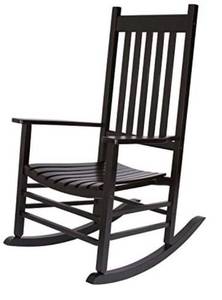 lot 65900 image: Shine Company 4332BK Vermont Porch Rocker, Black