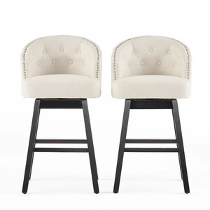 lot 65907 image: Noble House Bentley Beige Bar Stool (Set of 2)