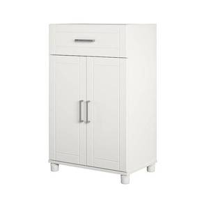 lot 65917 image: SystemBuild Callahan 24 1 Drawer2 Door Base Storage Cabinet in White