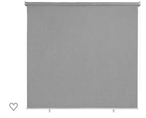 lot 65962 image: CICADA SPEECH Outdoor Roller Shade Roll Up Shade Cloth Patio Blinds for Deck Porch Balcony Backyard (7.5 W X 8 L), Gray