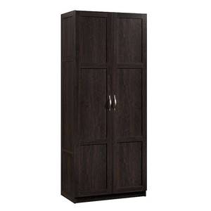 lot 65969 image: Sauder Select 2-Door Tall Storage Cabinet Cinnamon Cherry Finish