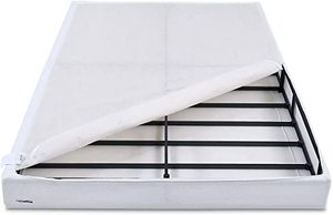 lot 65922 image: Amazon Basics Smart Box Spring Bed Base, 9-Inch Mattress Foundation - Full Size, Tool-Free Easy Assembly
