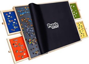 lot 65892 image: Puzzle Board with Drawers &amp Cover Mat