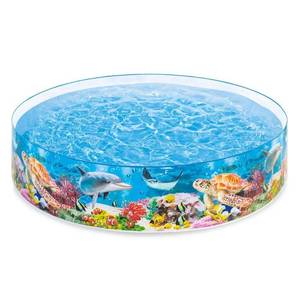 lot 1971 image: Intex 8 X 18Deep Sea Blue SnapSet Kiddie Pool