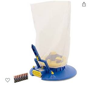 lot 1988 image: POOL BLASTER Water Tech Leaf Vac - Cordless Battery-Powered Swimming Pool Leaf Skimmer & Leaf Vacuum with Heavy-Duty Mesh Bag