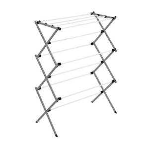 lot 2028 image: Honey-Can-Do Collapsible Steel Clothes Drying Rack Gray