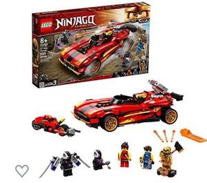 lot 2035 image: LEGO NINJAGO Legacy X-1 Ninja Charger 71737 Ninja Toy Building Kit Featuring Motorcycle and Collectible Minifigures,