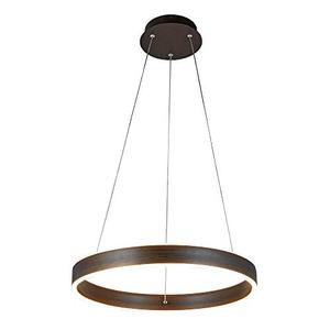 lot 2065 image: AA Warehousing 1-Light LED Pendant Light in Oil Rubbed Bronze Finish (M1283)