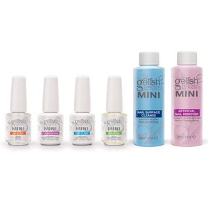 lot 2072 image: Gelish MINI Complete Basix Gel Nail Polish Prep Essentials Starter Kit Package