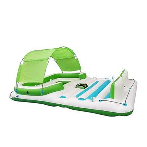 lot 2079 image: COMFY FLOATS - 13 Foot Misting Party Platform Inflatable Summertime Float - retails $219