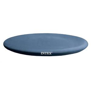 lot 2080 image: Intex - Easy Set Above Ground Rope Tie PVC Vinyl Pool Cover - 12-4 Diameter
