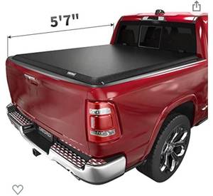 lot 2088 image: OEDRO Soft Roll Up Truck Bed Tonneau Cover Compatible with 2009-2022 Dodge Ram 1500 Classic Only, Fleetside 5.6 ft Bed wo RamBox
