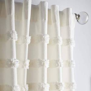 lot 10152 image: Martha Stewart Collection Waters Edge Tufted 84 Backtab Panel Pair