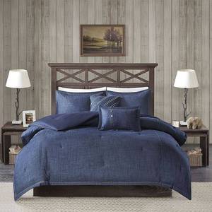lot 10164 image: Woolrich Perry 5-Pc. Full Denim Comforter Set