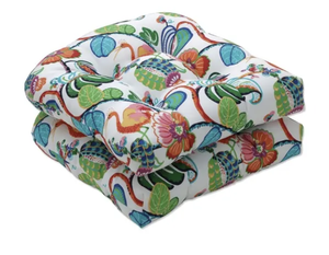 lot 10182 image: Breeze Floral Outdoor 25-inch x 47-inch Deep Seat Cushion