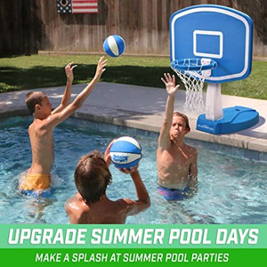 lot 2374 image: GoSports Splash Hoop MAX Swimming Pool Basketball