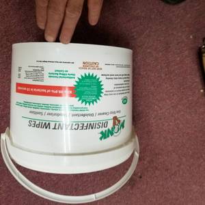 lot 2376 image: MONK One Step Cleaner, Disinfectant, Deodorizer & Sanitizer, 1 Buckets Packs ...