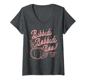 lot 3382 image: Womens Disney Cinderella Bibbidi Bobbidi Boo Pumpkin T-Shirt Size small white tee