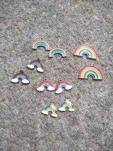 lot 3392 image: my254 10 piece cloud and rainbow charm set