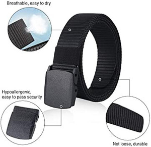 lot 3399 image: MIJIU Nylon Military Belt 1.5 Tactical Belts Adjustable buckle is plastic