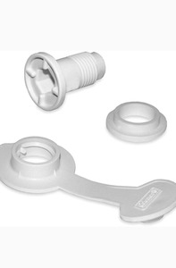 lot 3401 image: Coleman Cooler Drain Plug Assembly for Xtreme Coolers - 1.5 Shaft Length