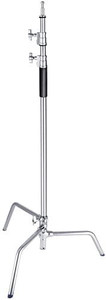 lot 3413 image: Neewer Stainless Steel Heavy Duty C-Stand, 5-10 feet1.5-3 Meters Adjustable Photographic Sturdy Tripod for Reflectors, Softboxes, Monolights, Umbrellas product is black