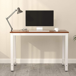 lot 3416 image: Mecor Computer Desk 43�� Modern Sturdy Office Desk PC Laptop Notebook Study Writing Table for Home Office Workstation(black tabletop)