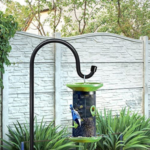 lot 3426 image: GOFORWILD Shepherd��s Hooks 2 Pack Black, 48 inches Tall, Made of Premium Metal for Garden Decor, Plant Hanger, Lantern Hook, Garden Stake and Wedding Decor, 7016