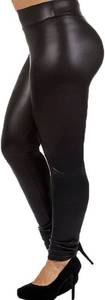 lot 3443 image: 7th Element Faux Leather Leggings Lightweight High Waisted for Womens Girls with slit at the bottom Size Small