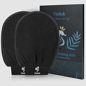 lot 3453 image: Yiclick Korean Exfoliating Gloves 2 Pcs, SPA Exfoliator Scrub For Bath Shower Exfoliation Mitt, Body Scrubber Exfoliator, Dead Skin Remover Mitt For Women Men, Brush Sponge Loofah, For Face Leg product is orange