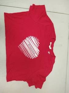 lot 3457 image: Size Large Red t shirt- Womens fit red Fridays for my son