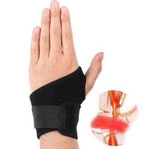 lot 3483 image: Carpal Tunnel Wrist Brace for Tendinitis and Arthritis,One Hand Adjustable Compression Wrist Support Wrap with Pain Relief - Comfortable Lined for left hand
