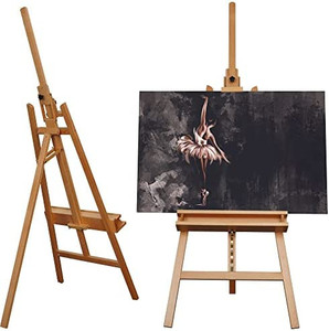 lot 7052 image: ARTIFY Large A-Frame Adjustable Painters Easel