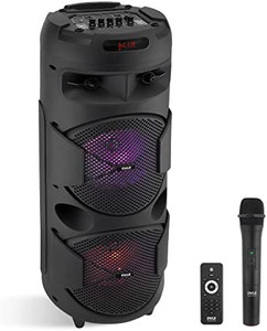 lot 7056 image: Pyle Portable Bluetooth PA Speaker