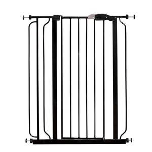 lot 7088 image: Regalo Easy Step� Extra Tall Walk Thru Baby Gate, Bonus Kit, Includes 4-Inch Extension Kit, 4 Pack of Pressure Mount Kit and 4 Pack of Wall Cups and Mounting Kit, Black