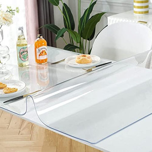 lot 7093 image: Thick Clear Table Protector, 48 x 36 Inch