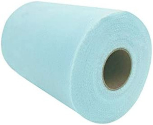 lot 7129 image: ASIBT 6 Inch x 100 Yards Tulle Roll Spool Fabric Table Runner Chair Sash Bow Tutu Skirt Sewing Crafting Fabric Wedding Party Gift Ribbon (C19)
