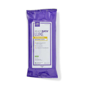 lot 7880 image: Medline ReadyBath Luxe Antibacterial Bathing Cloth
