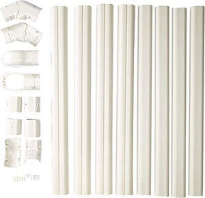lot 7927 image: Senville 14 Ft. Decorative Line Set Cover Kit for Mini Split Air Conditioners 3.5