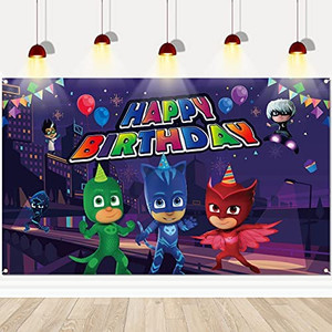 lot 7968 image: PJ Masks Birthday photo backdrop