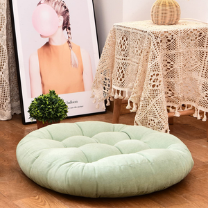 lot 8480 image: MAXYOYO 22x22 Inch Floor Pillow, Meditation Cushion for Yoga Living Room Sofa Balcony Outdoor, Grass Green