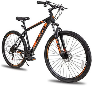 lot 8491 image: Hiland 29 Inch Mountain Bike for Tall Men, Shimano 21 Speeds with Disc-Brakes, 19 Inch Frame for Big Mens Bike