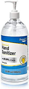 lot 9808 image: Hand Sanitizer Gel with Pump, 2 Pack of 33.8 oz, Press Hand Washer with 70% Alcohol Quick-drying