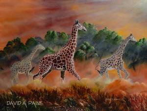 lot 101 image: On the Move  30 x 40 original oil painting on Canvas framed by David Paine