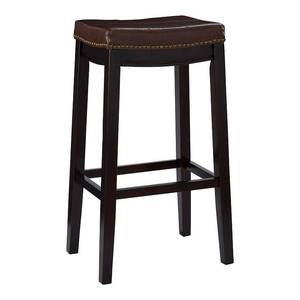 lot 235 image: Linon Claridge Bar Stool Dark Brown