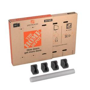 lot 257 image: The Home Depot Heavy-Duty Large Adjustable TV and Picture Moving Box with Handles
