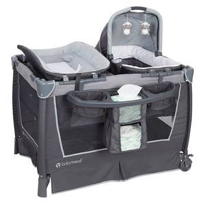 lot 264 image: Baby Trend Retreat Nursery Center Playard, Robin - Retail $179.99